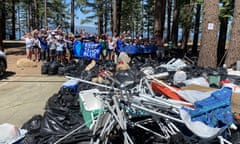 Volunteers clean up around Lake Tahoe after Fourth of July