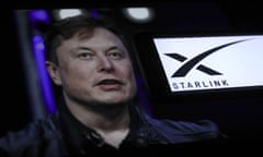 Starlink<br>ANKARA, TURKIYE - OCTOBER 31: In this photo illustration, logo of Starlink is displayed on mobile phone screen and photo of Elon Musk is displayed on computer screen in Ankara, Turkiye on October 31, 2023. (Photo by Ismail Aslandag/Anadolu via Getty Images)