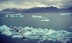 The glacial lagoon at Jokulsarlon, Iceland