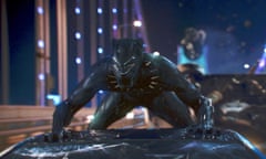 This image released by Disney shows a scene from Marvel Studios’ “Black Panther.” As Hollywood’s awards season properly gets under way, “Black Panther” is poised to be the first comic book film to be nominated for best picture. (Matt Kennedy/Marvel Studios-Disney via AP)