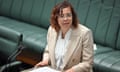 Australia's social services minister Amanda Rishworth speaks in parliament