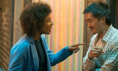 Sophie Okonedo as Tessa Kendrick and Terry Chen as Zhang Lin in Chimerica.