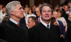 Neil Gorsuch and Brett Kavanaugh attend the state of the union address in February