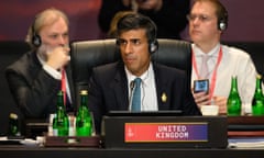 Rishi Sunak at a working session during the G20 summit in Bali, Indonesia.