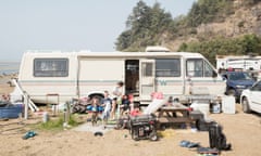 Yurok kids staying at the RV park by the port which the fishers use to head out fishing the mouth of the Klamath River.