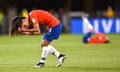 Francisca Lara contemplates her missed penalty, which cost her team a place in the World Cup last 16