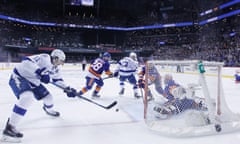 The Islanders lost their playoff game in overtime to the Lightning on Tuesday night