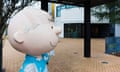 Charlie Brown figure outside the Charles M Schulz Museum in Santa Rosa, California