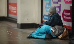 FILE: New Government Figures Highlight Sharp Rise In Number of Homeless LONDON, ENGLAND - JANUARY 27:  A homeless woman sits near Trafalgar Square on January 27, 2016 in London, England. A group of 21 charities, including Crisis, St Mungos and Centrepoint, have called for extra effort by the next London Mayor to help end the growing problem of homelessness on Londons streets.  (Photo by Dan Kitwood/Getty Images)