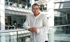 Channel 4 news presenter Krishnan Guru-Murthy in the ITN building.