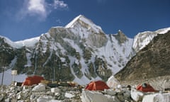 Mount Everest expedition campsite.