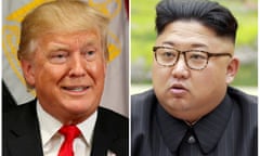 A combination photo shows Trump in New York and North Korean leader Jong Un in Pyongyang,<br>A combination photo shows U.S. President Donald Trump in New York, U.S. September 21, 2017 and North Korean leader Kim Jong Un in this undated photo released by North Korea’s Korean Central News Agency (KCNA) in Pyongyang, September 4, 2017. REUTERS/Kevin Lamarque, KCNA/Handout via REUTERS/File Photos