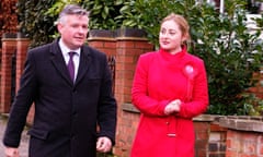 Genevieve Kitchen (right), Labour’s candidate in the forthcoming Wellingborough byelection, campaigning with the shadow paymaster general, Jonathan Ashworth.