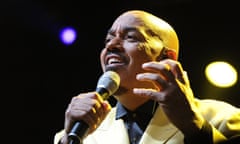 James Ingram performing at the Cape Town international jazz festival, in South Africa, 2012.