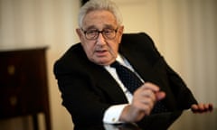 USA - Politics - Henry Kissinger During an Interview<br>Henry Kissinger speaks suring an interview in Washington DC. Kissinger is a 1973 Nobel Peace Prize laureate. He served as National Security Advisor and later concurrently as Secretary of State in the Richard Nixon administration. (Photo by Brooks Kraft LLC/Corbis via Getty Images)