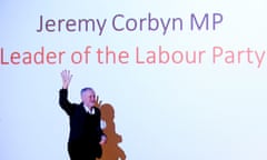 Labour leader Jeremy Corbyn walks from the stage following his speech to the Fabian Society annual conference at the Institute of Education in central London.