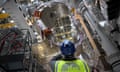 A module being assembled at the international nuclear fusion project ITER in Saint-Paul-lès-Durance, southern France, on 5 January 2022.