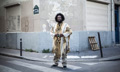 Jazz musician Kamasi Washington photographed in the Belleville 11th arrondissement of Paris