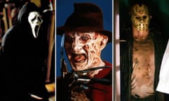 Composite: Horror films Scream, Nightmare on Elm Street and Friday the 13th