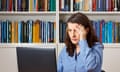 Woman in front of a computer