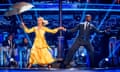Ore Oduba and Joanne Clifton in the Strictly Come Dancing final.