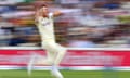 Jimmy Anderson bowls during day two of the second Test between England and New Zealand at Edgbaston.