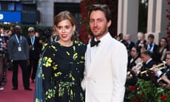 Princess Beatrice with Edoardo Mapelli Mozzi at the Theatre Royal Drury Lane in London.