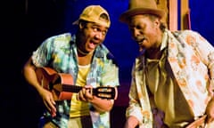 Rum and Coca Cola production shots at West Yorkshire Playhouse Marcel McCalla (Slim) &amp; Victor Romero Evans (Professor)