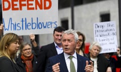 Witness K lawyer and co-defendant Bernard Collaery outside the supreme court in Canberra last year