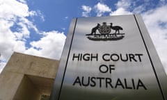 The high court building in Canberra