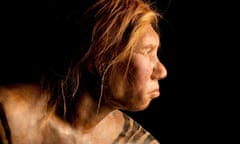 A model of a Neanderthal woman built by Dutch artists Andrie and Alfons Kennis. Photograph: Joe McNally/Getty Images