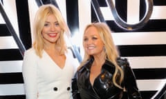 Holly Willoughby and Emma Bunton at the 2018 Brits awards