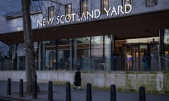 The facade of New Scotland Yard in London