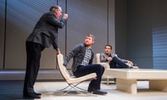 Paul Ritter (Marc), Tim Key (Yvan) and Rufus Sewell (Serge) in Yasmina Reza’s Art