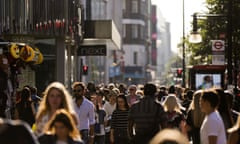 A busy London street