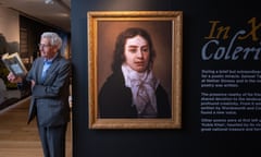 Tom Mayberry reads Samuel Taylor Coleridge’s Kubla Khan poem, on display at the Museum of Somerset, Taunton.