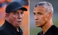 Jean-Louis Gasset and Chris Hughton