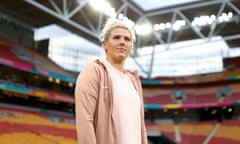 Millie Bright at Brisbane Stadium, where England will play Haiti on Saturday