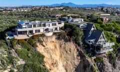 Houses along a cliff