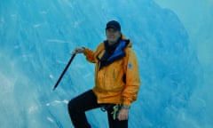 Charlie Hobbs on a glacier