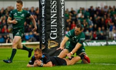 2018 Guinness Pro14 Rugby Connacht v Zebre Sep 8th
Galway Sportsground, Ireland; Giulio Bisegni goes over the line for a Zebre try in the 79th minute