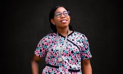 Juliet Anyanwu, a Covid response nurse in Lagos, Nigeria.