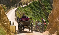 A horsedrawn carriage on Sark