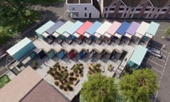 Micro-campus in shipping containers