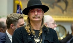 Kid Rock turns 50<br>epa08929655 (FILE) - US musician Robert James Richie, better known under his stage name 'Kid Rock', attends the signing ceremony for the 'Orrin G. Hatch-Bob Goodlatte Music Modernization Act', in the Roosevelt Room of the White House in Washington, DC, USA, 11 October 2018 (reissued 10 January 2021). Kid Rock turns 50 on 17 January 2021. EPA/MICHAEL REYNOLDS *** Local Caption *** 54693942