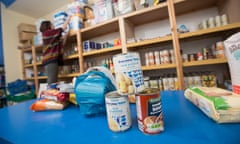 Nottingham Food Bank<br>For Guardian Society.
Pictured is the St. Anne's and Sneinton Food Store in Nottingham with food and essentials they give out.
Photo by Fabio De Paola