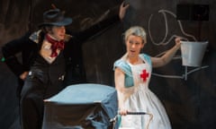 The Massive Tragedy of Madame Bovary! at Liverpool Everyman Theatre, by Liverpool Everyman and Playhouse and Peepolykus

Image shows: Javier Marzan & Emma Fielding

PR image sent from: D.Beaumont@everymanplayhouse.com