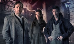 Ripper Street<br>Programme Name: Ripper Street - TX: n/a - Episode: n/a (No. n/a) - Picture Shows: (L-R) Detective Inspector Edmund Reid (MATTHEW MACFADYEN), Long Susan (MYANNA BURING), Captain Homer Jackson (ADAM ROTHENBERG) - (C) Tiger Aspect Productions Limited &amp; Lookout Point Limited 2016 - Photographer: Bernard Walsh