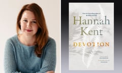 Photo of Hannah Kent and the cover of her new book Devotion