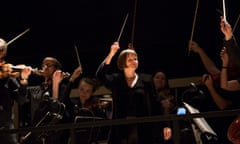 Alice Farnham conducting Carmen Moves at Stockholm’s Folkoperan.